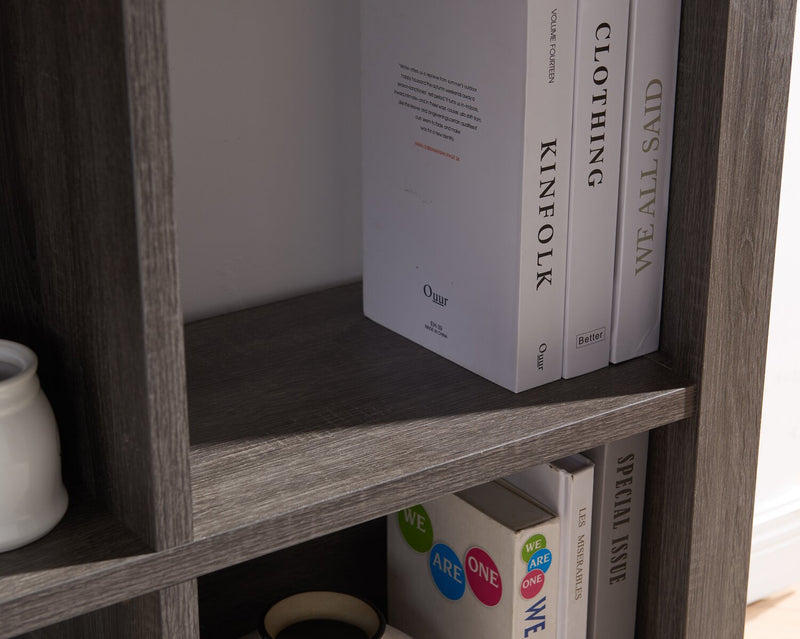 Oscar Owen 6-Shelf Bookcase - Grey