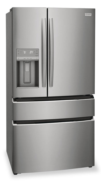 Frigidaire Gallery 36\" 26.3 Cu. Ft. Standard-Depth 4-Door French-Door Refrigerator - Smudge-Proof® S… 
