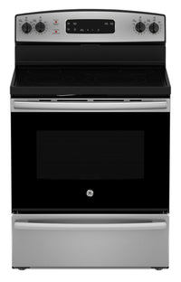 GE 5 Cu. Ft. Electric Range with Dual Bake Element and Certified Sabbath Mode - Stainless Steel - JC…