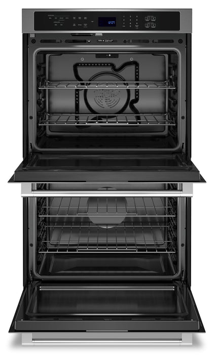 Maytag 27\" 8.6 Cu. Ft. Electric Double Wall Oven with True Convection - Fingerprint Resistant Stainl… 