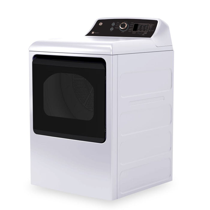 GE 7.4 Cu. Ft. Electric Dryer - White and Rose gold - GTD69EBPYWR