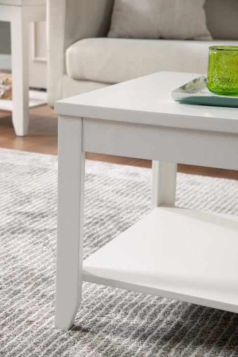 Aspen 47.3\" Traditional 3-Pack Coffee + 2 End Tables - White