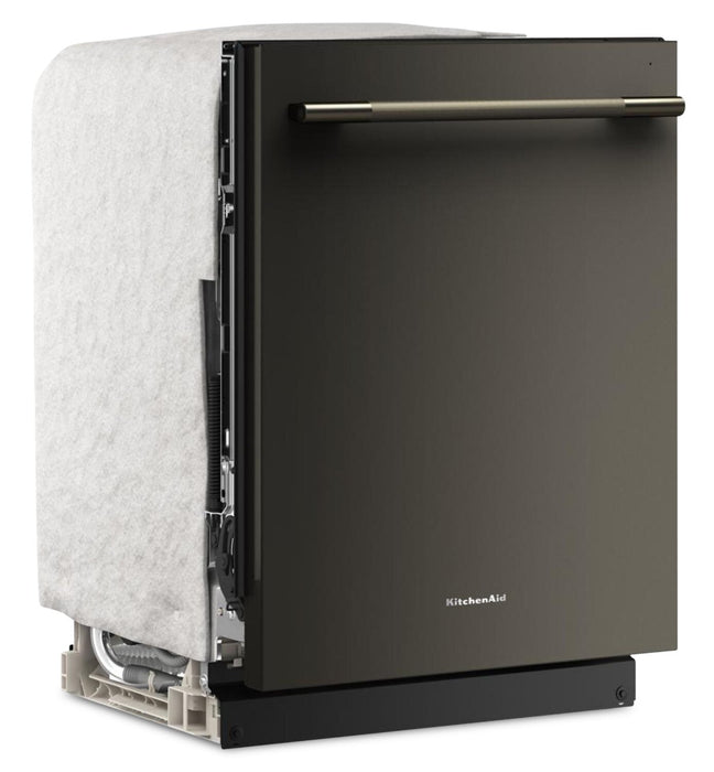 KitchenAid 24\" 44 dBA Dishwasher with 360° Max Jets™ Third Rack – Black Ore - KDTS424SBE