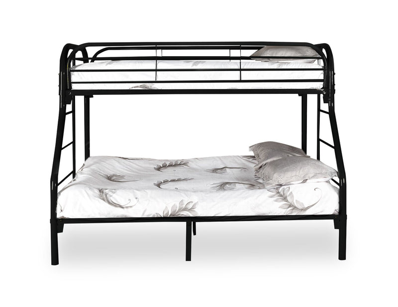 Logan Twin/Full Bunk Bed - Black