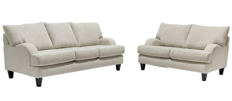Nofia Chenille Loveseat - Linen 