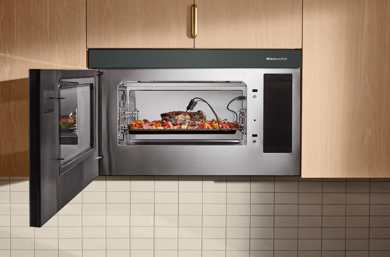 KitchenAid Multifunction Smart Flush Mount Over-the-Range Microwave Oven - Juniper - YKMMF730PJP