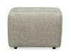  Cove 27\" Chenille Fabric Ottoman – Green