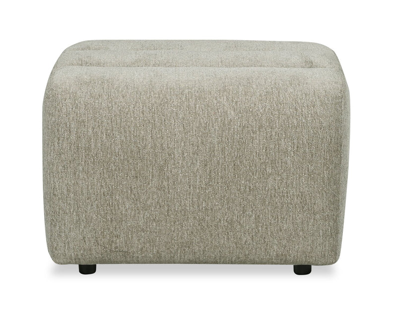  Cove 27\" Chenille Fabric Ottoman – Green