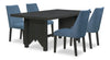 Emery 5-Piece Dining Set - Blue