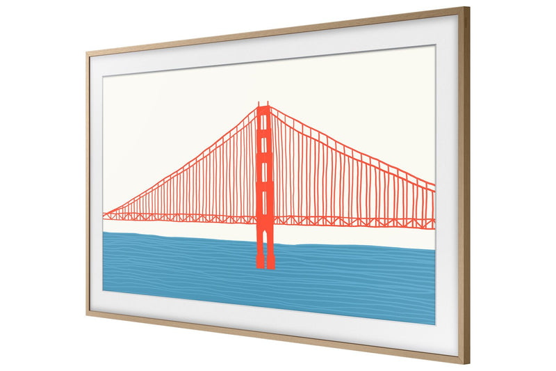 Samsung Customizable Bezel for 2021 50\" The Frame TV - Modern Teak