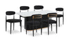 Capri 7-Piece Dining Set - Black