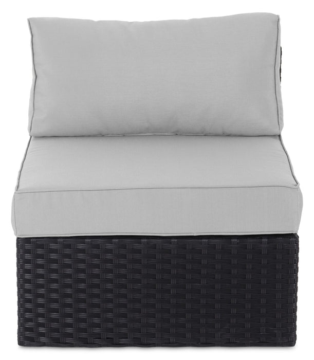 Barbados 6-Piece Patio Set with Ottoman – Grey