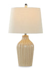 Rockwell 23\" Contemporary Ceramic Table Lamp in Cuban Sand Ceramic