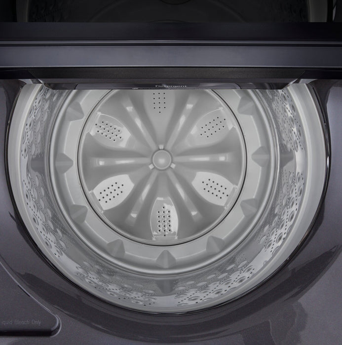 LG 5.8 Cu. Ft. Smart Top-Load Washer with EasyUnload™ and AI Sensing - Platinum Black - WT8200CL