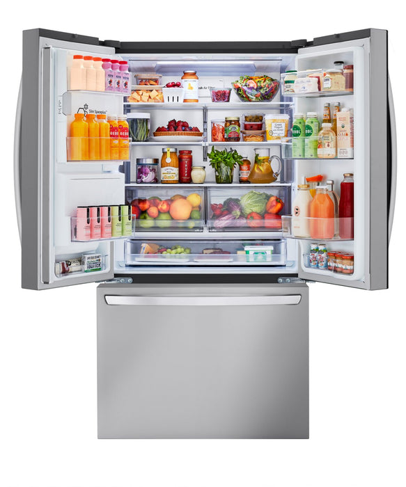 LG 36\" 26 Cu. Ft. French-Door Counter-Depth MAX™ Refrigerator - Smudge Proof Stainless Steel - LRFXC… 