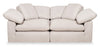 Eclipse Linen-Look Fabric Modular Loveseat - Linen
