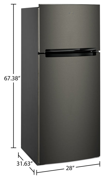 Whirlpool 28\" 18 Cu. Ft. Top-Mount Refrigerator - Black Stainless - WRT518SZKV 