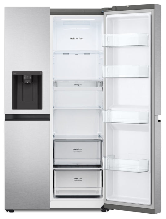 LG 36\" 23 Cu. Ft. Counter-Depth Side-by-Side Refrigerator with Ice and Water Dispenser - LS23C4230V