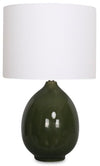 Kort & Co. Joslyn 23\" Green Ceramic Table Lamp