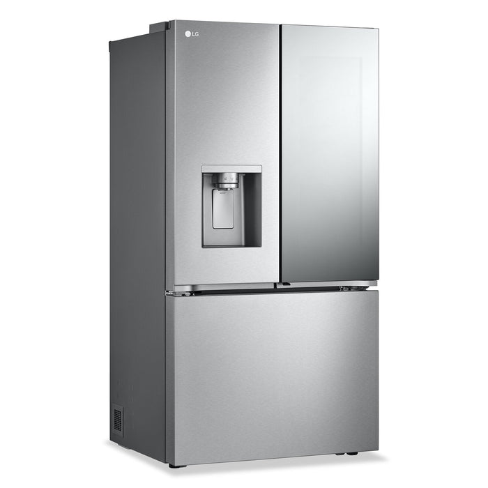LG 36\" 26 Cu. Ft. French-Door Counter-Depth MAX™ Refrigerator - Smudge Proof Stainless Steel - LRYKC… 