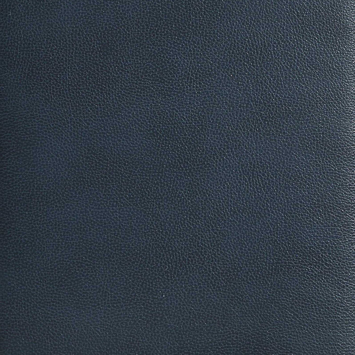 Paseo Platform Bed in Navy Vegan-Leather Fabric - Full Size