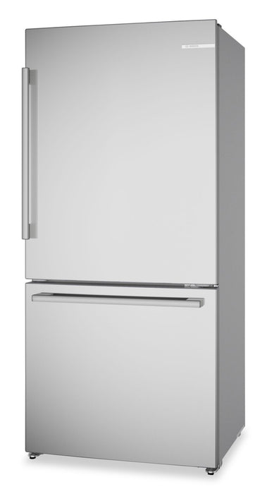 Bosch 100 Series 33\" 17.2 Cu. Ft. Counter-Depth 2-Door Refrigerator - Stainless Steel - B36FD52SNS