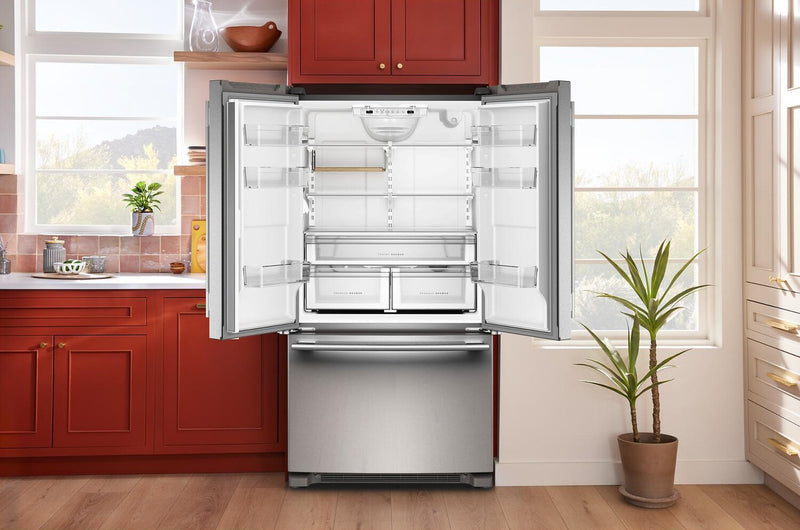 KitchenAid 36\" 20 Cu. Ft. Counter-Depth French Door Refrigerator - PrintShield Stainless - KRFC136SPS