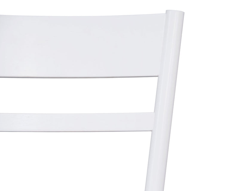 Remi Ladderback Dining Chair – White