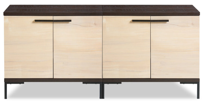 Sonora 2-piece TV Stand with Storage for TVs up to 52\"- Dark Oak