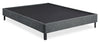Amos Charcoal Upholstered Platform Bed with Tufted Headboard - Full