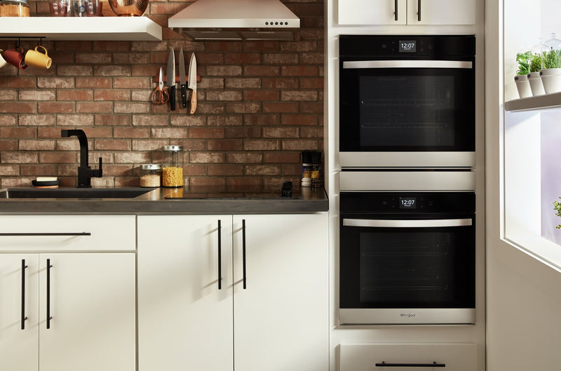 Whirlpool 24\" 5.8 Cu. Ft. Electric Double Wall Oven with True Convection - Fingerprint Resistant Sta… 