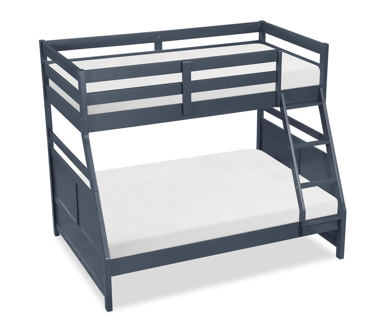 Quinn Twin/Full Bunk Bed – Blue