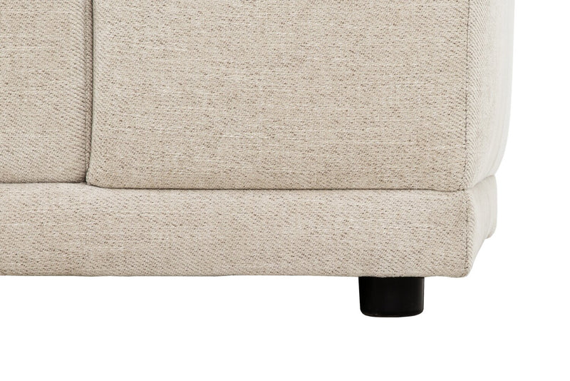 Oaklyn Modular 77\" Fabric Loveseat with Tufted Seat Cushions - Beige