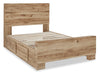 Derekson Queen Underbed Storage Bed - Natural