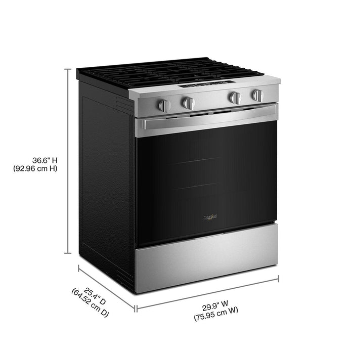 Whirlpool 30\" 5.0 Cu. Ft. Gas Smart Range with Air Cooking - WSGS4530TZ