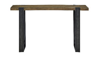 Brewer 50” Industrial Solid Wood Sofa Table - Rustic Honey 