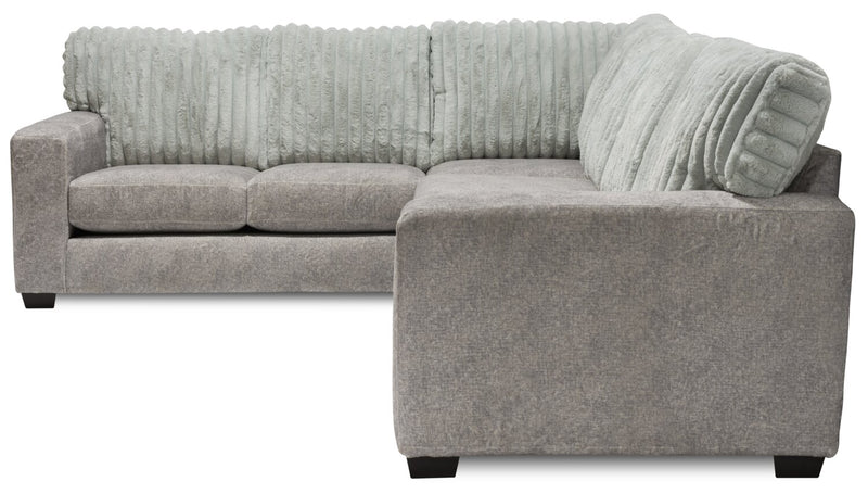 Koda 2-Piece Chenille Left-Facing Sectional - Plush Paloma