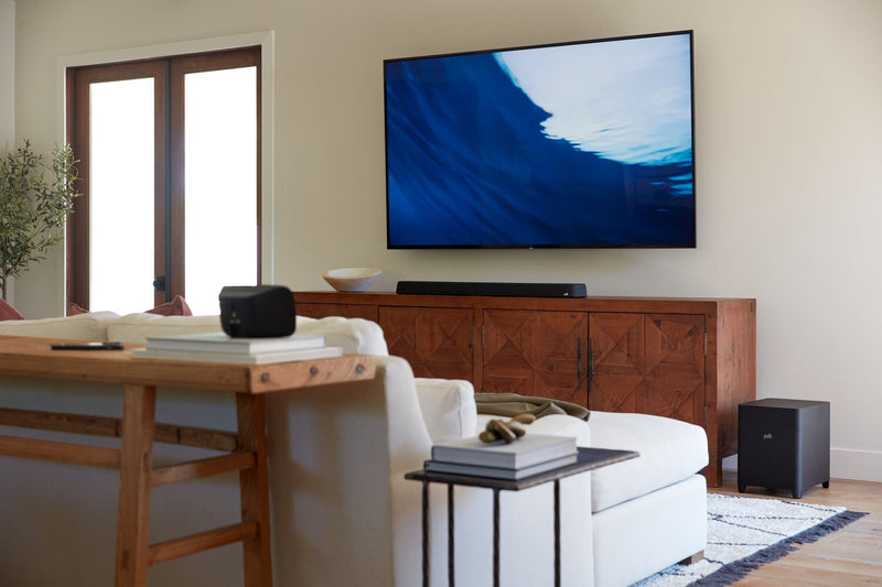 POLK 7.1.2 CH Dolby Atmos DTS:X 3D Audio Soundbar with Wireless Surrounds and Subwoofer (Magnifi MAX AX SR) 