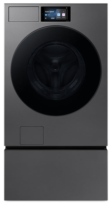 Samsung 6.1 Cu. Ft. Front Load Washer with AI Fabric Sensing – Dark Steel - WF90F53ADSA5
