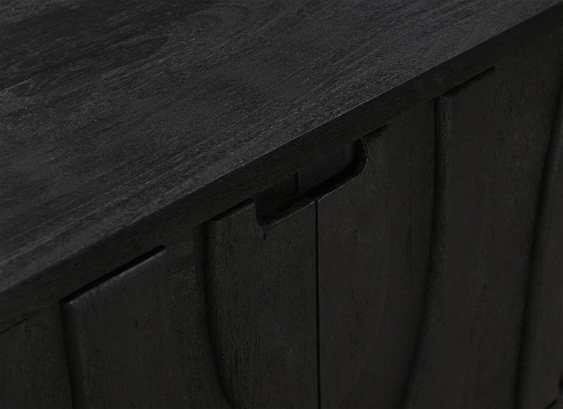 Abbot 72\" Modern TV Stand with Storage and Cable Management for TVs up to 80” - Black