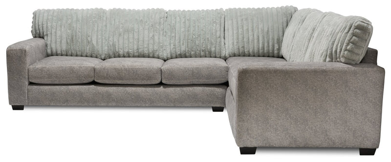 Koda 2-Piece Chenille Right-Facing Sectional - Plush Paloma