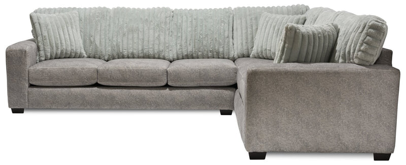 Koda 2-Piece Chenille Right-Facing Sectional - Plush Paloma