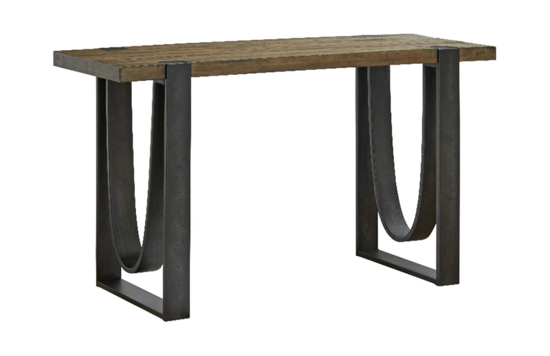 Brewer 50” Industrial Solid Wood Sofa Table - Rustic Honey
