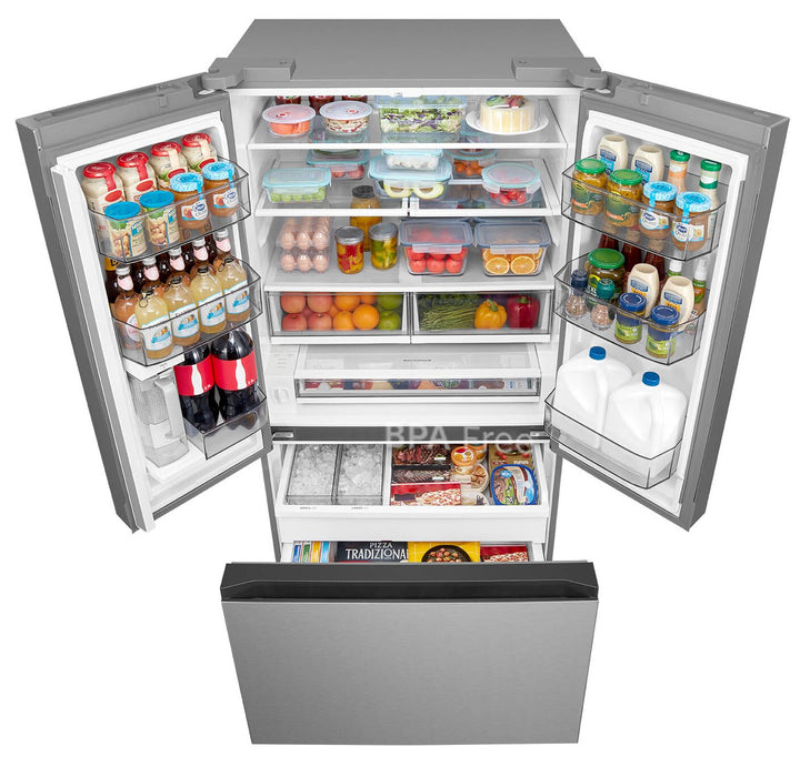 Midea 36\" 26.5 Cu. Ft. French Door Refrigerator – Stainless Steel - MRF27I6BST