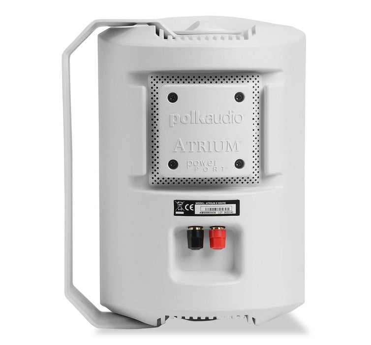Polk Audio Atrium 6 White Outdoor Speakers with 5.25\" Drivers - AM6088  