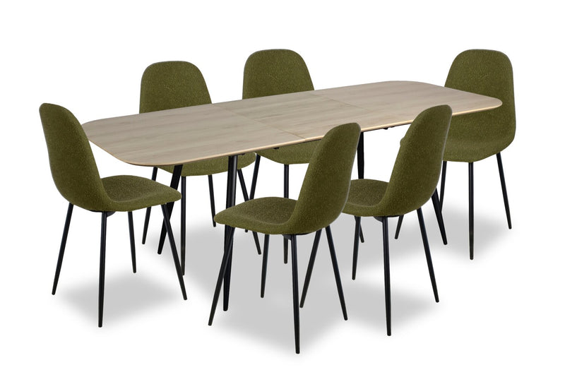 Joss 7-Piece Dining Set - Green