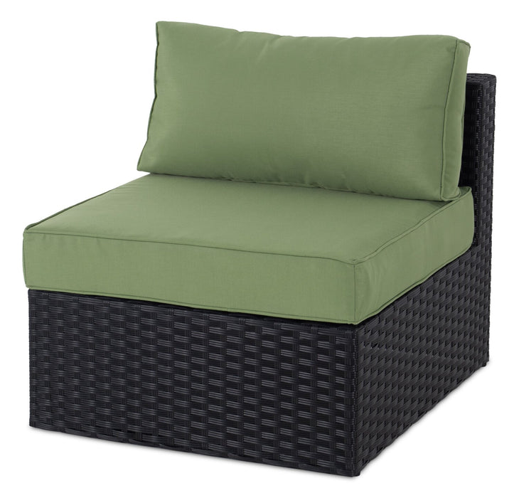 Barbados 6-Piece Patio Set with Ottoman – Green 