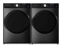 Midea 5.2 Cu. Ft. Front Load Washer with Steam Care – Grey - MLHW52S7AGG