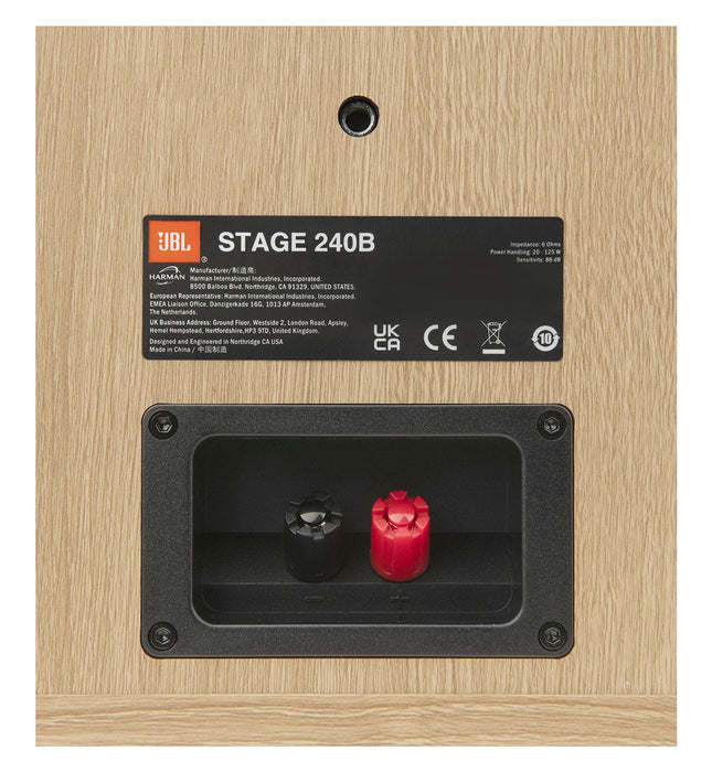 JBL Stage 240B 2-Way 4.5\" Bookshelf Loudspeaker Pair - White (JBL240BWHT)