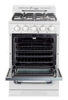 Unique Classic Retro 24\" 18.5 Cu. Ft. Offgrid Range [CB1.1]- White - UGP-24CR OF1 W